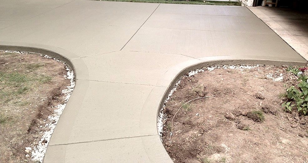 Custom curved driveway